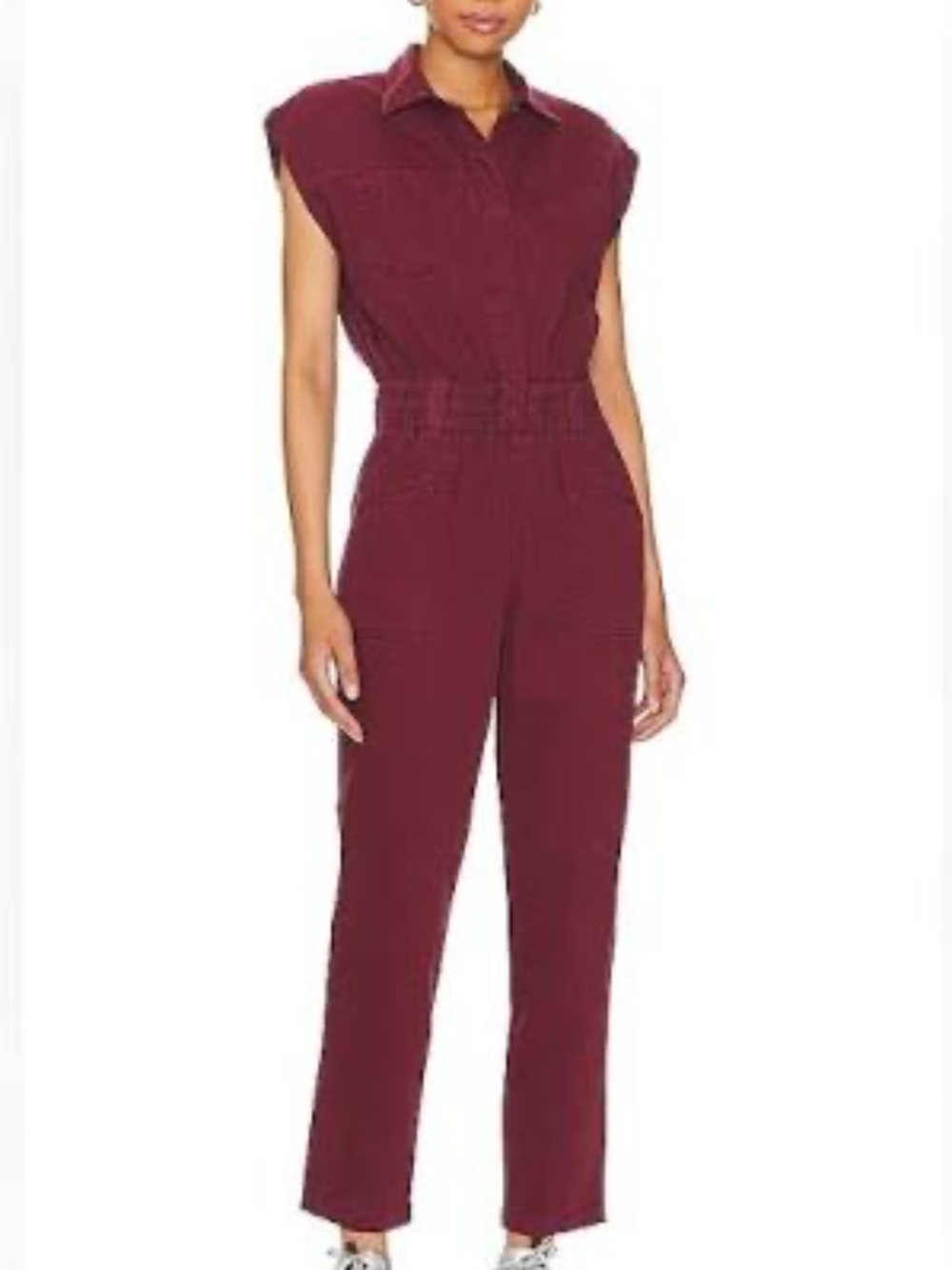 Pistola Rosie Utility Jumper Wine Medium EUC